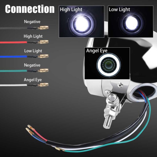 LED фарчета / халогени за мотор Чопър / Круизер 2бр. Комплект