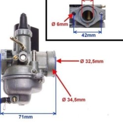 Карбуратор за Honda, Kymco, Sym, Peugeot, Daelim 17mm