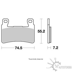 Накладки VD166JL Honda, Kawasaki, Hyosung